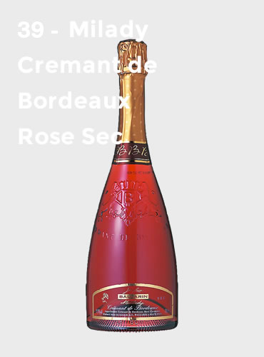 39 - Milady Cremant de Bordeaux Rose Sec