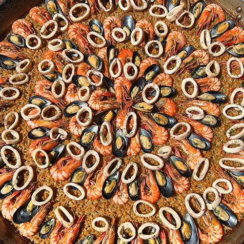 魚介のパエリア